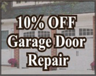 10% off garage door repair